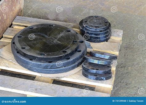 Blind flange stock photo. Image of materials, close, iron - 73139948