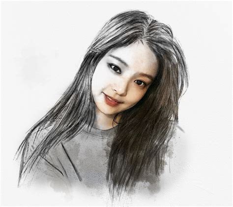 Blackpink jennie....sketch effect #blackpink #jennie#sketch | Kpop ...