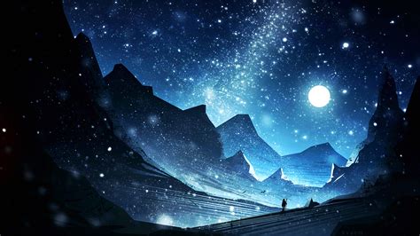 Wallpaper : digital art, constellations, mountains 1920x1080 - melgibzon - 1150754 - HD ...