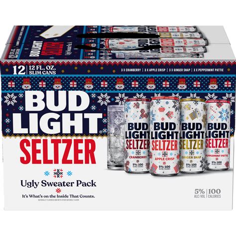 Bud Light® Ugly Sweater Pack Seltzer Variety Pack, 12 Pack 12 fl. oz ...