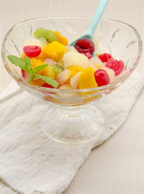 Gelatin fruit salad stock image. Image of raspberry, snack - 48471257