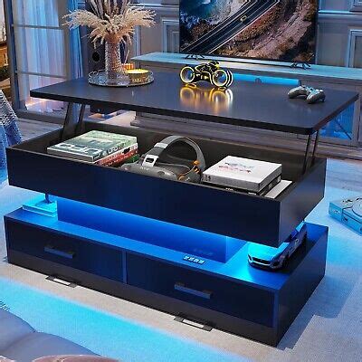 40" Lift Top Coffee Table with Storage and 2 Fabric Drawers, Small Coffee Table | eBay