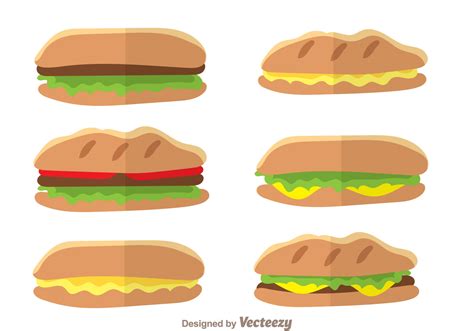 Panini Sandwich Vectors - Download Free Vector Art, Stock Graphics & Images