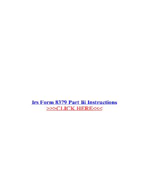 Irs Form 8379 Part Iii Instructions - Fill and Sign Printable Template Online