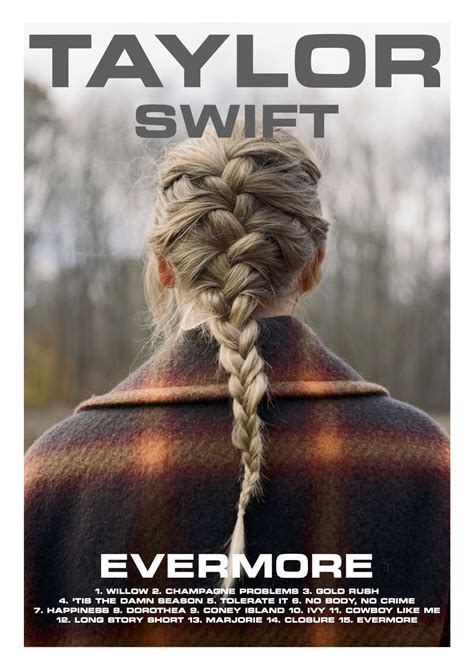 Evermore - Taylor Swift // Album Poster | Pôsteres de filmes, Cartazes ...