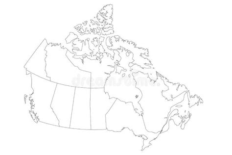 Regions Of Canada Blank Map