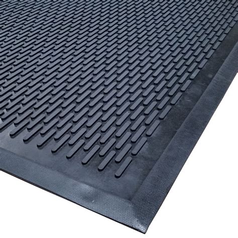 Cactus Mat 1625-C46 Ridge-Scraper 4' x 6' Heavy-Duty Rubber Safety Mat ...