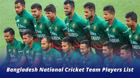 Bangladesh National Cricket Team Players List - CricsInsider