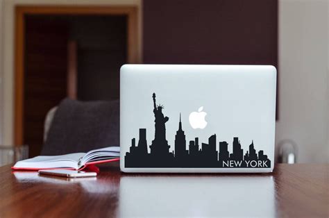 Laptop Computer Vinyl Decal Sticker of New York City Skyline Silhouette ...