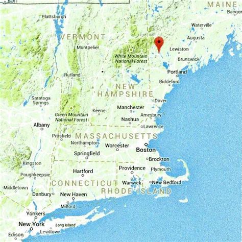 Bridgton Maine Map | World Map Gray