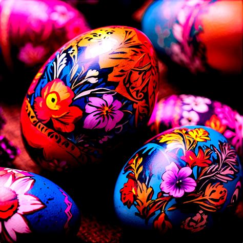 Painted Easter Eggs Free Stock Photo - Public Domain Pictures