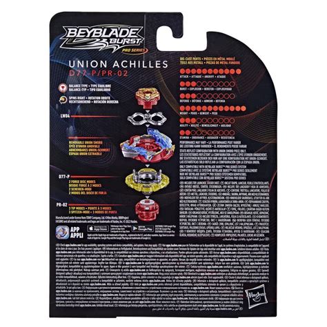 Beyblade Burst Pro Series Union Achilles Spinning Top Starter Pack ...