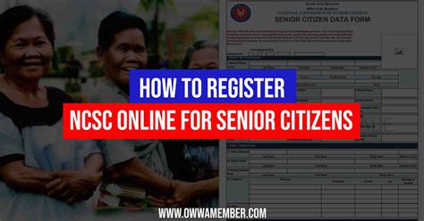 How to Register NCSC Senior Citizens Online - OWWA Member