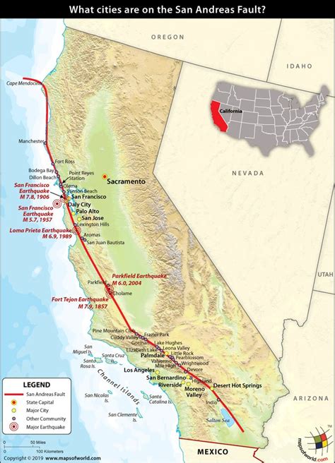 Southern San Andreas Fault Map