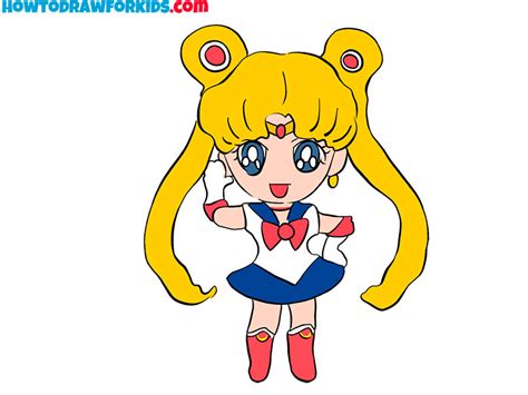 How to Draw Sailor Moon - Easy Drawing Tutorial For Kids