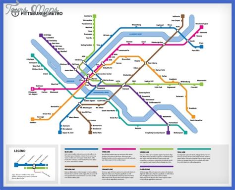 Pittsburgh Subway Map - ToursMaps.com