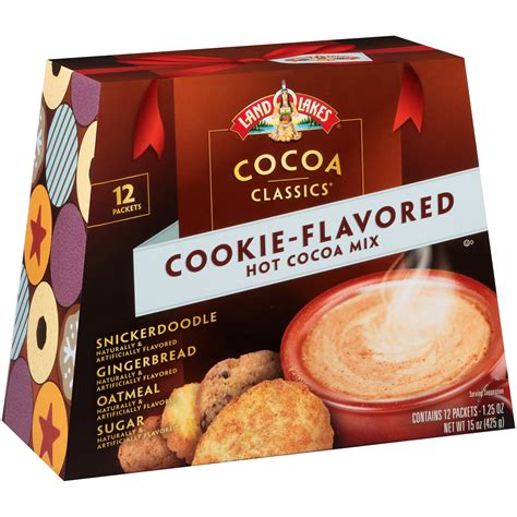 Land O Lakes Cocoa Classics, Cookie Flavored Hot Cocoa Mix, 1.25 oz, 12 ...