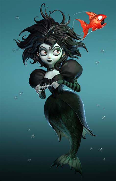 ArtStation - Gothic mermaid