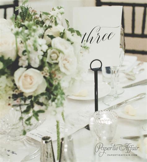 Wedding Table Numbers Elegant Table Numbers Wedding