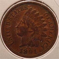 1891 INDIAN HEAD CENT / PENNY