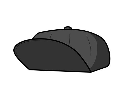 Black Cap wear Hip Hop Hat front view 15694070 PNG