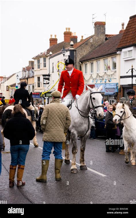 Boxing Day hunt at Thornbury Gloucestershire England UK Stock Photo - Alamy