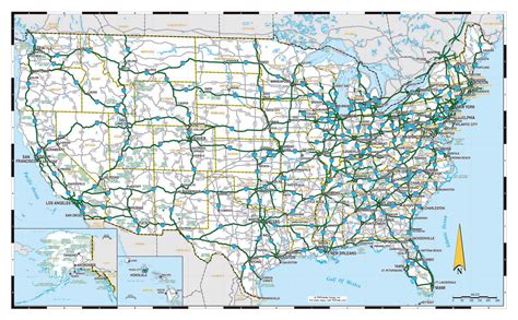 Large highways map of the USA | USA | Maps of the USA | Maps collection of the United States of ...