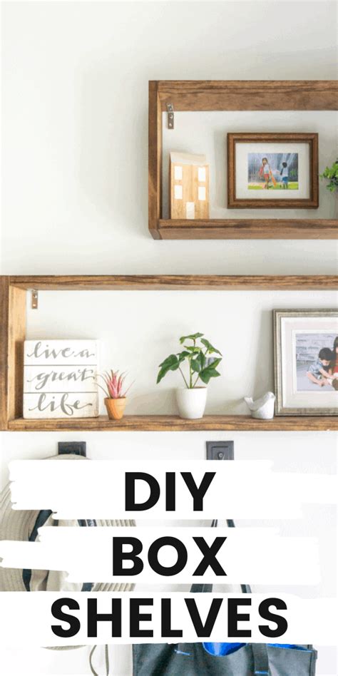 Simple DIY Box Shelves