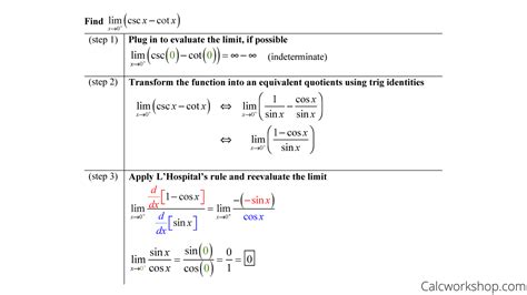 L'Hopital's Rule (How To w/ Step-by-Step Examples!)