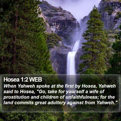 Hosea 1 Scripture Images - Hosea Chapter 1 WEB Bible Verse Pictures