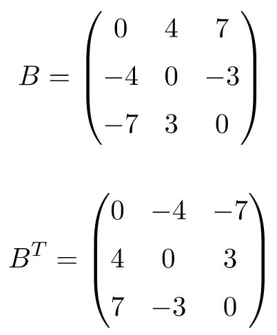 Antisymmetric (or Skew-symmetric) matrix: definition, examples ...