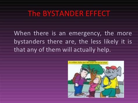 The bystander effect