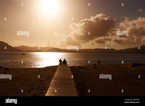 Laredo Beach In Summer Stock Photo - Alamy