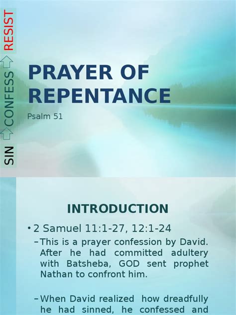 Prayer of Repentance | Repentance | Sin