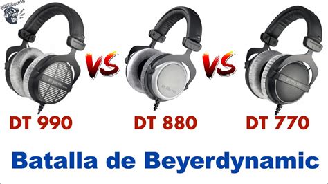 Beyerdynamic DT 990 Pro vs DT 880 Pro vs DT 770 Pro (250 Ohms) | ¿Cual es el mejor? - YouTube