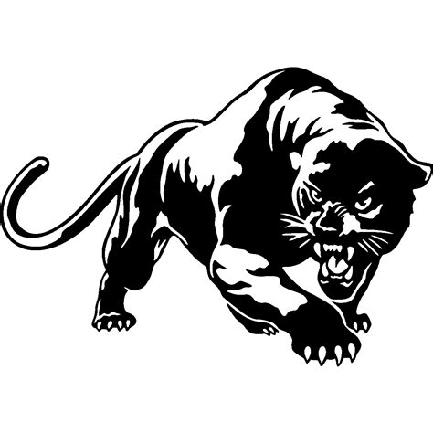 Download Panther Wall Car Sticker Decal Black HQ PNG Image | FreePNGImg