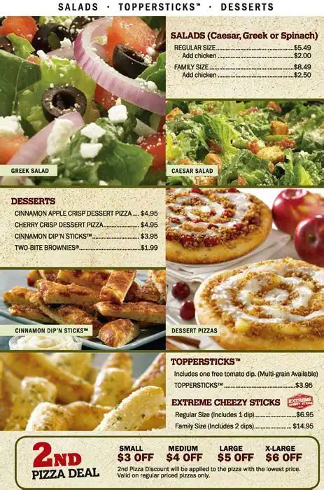 Topper's Pizza Menu, Menu for Topper's Pizza, Brantford, Brantford ...