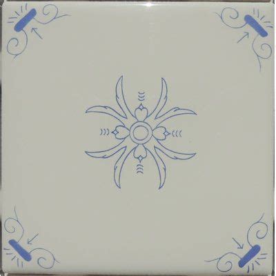 Delft Style Tiles Oxen 4.25" x 4.25" Ceramic Field Tile in White/Blue | Mosaic tiles, Style tile ...