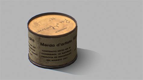 Piero Manzoni Artist's Shit - 3D model by joseVG (@josevillotguisan) [a9e04a4] - Sketchfab