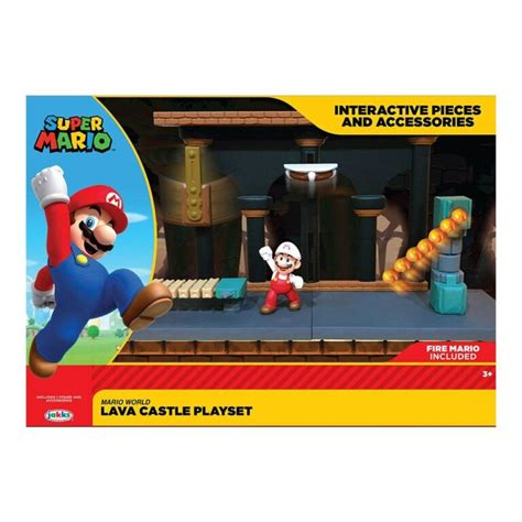 Super Mario - World of Nintendo Super Mario Playset Lava Castle - Collecthors : Collecthors