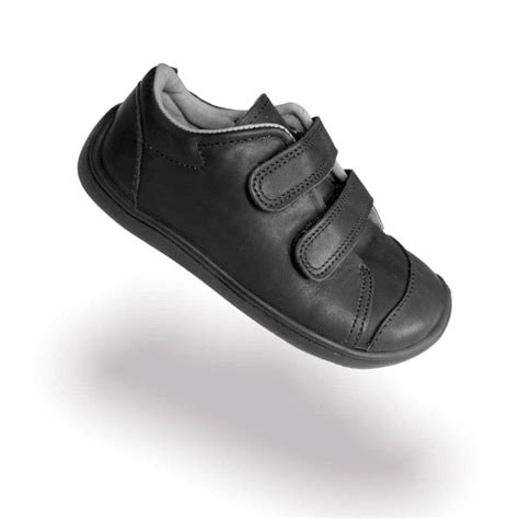 Bar3foot Smart Leather Barefoot School Shoes - Black