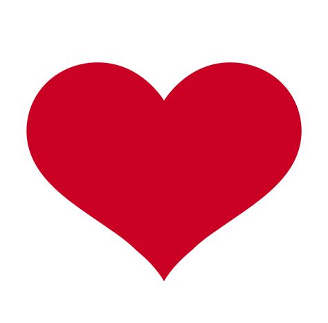 Heart, Symbol of Love and Valentine's Day. Flat Red Icon Isolated on ...