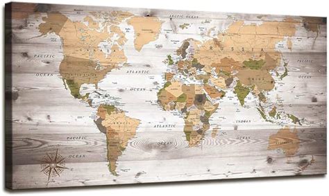 Amazon.com: framed world map