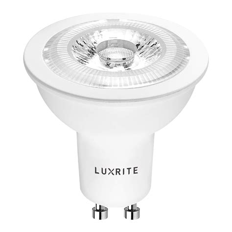 Luxrite GU10 LED Bulbs Dimmable, 50W Equivalent, 3000K Soft White, 120V ...