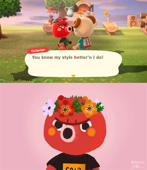 Flower Crown Octavian! : r/AnimalCrossing