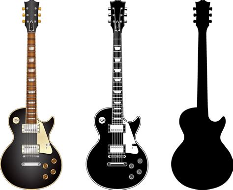 Electric Guitar Silhouette Vector Free at GetDrawings | Free download