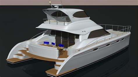 Powered multihull by Lidgard Yacht Design, power catamaran designs