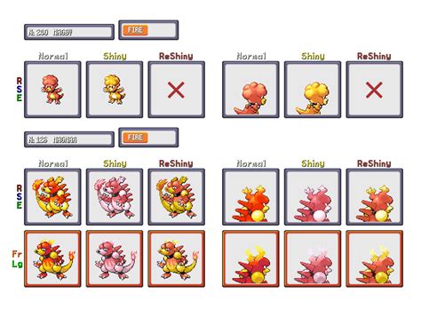 Shiny ReColour: Magby line (gen 3) by ShinyDexProject on DeviantArt