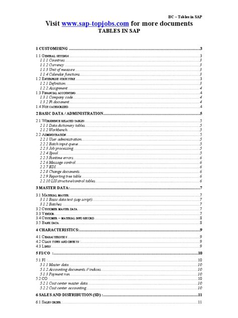 Sap Table Ref | PDF | Information Technology Management | Computing