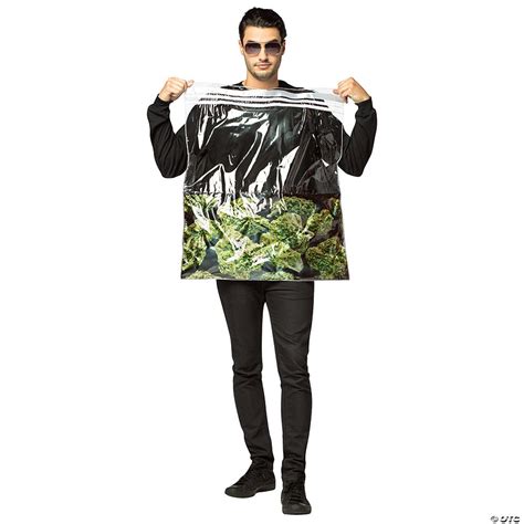 Adult Bag Of Weed Costume | Halloween Express